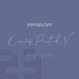 Canvas Pointed Script V.